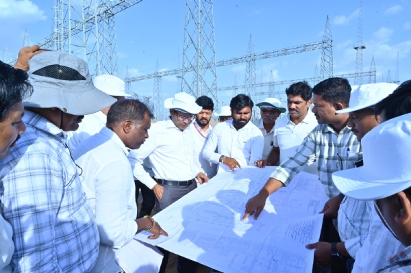Kushtagi 400 KV substation work completed Kushtagi 400 KV substation work completed