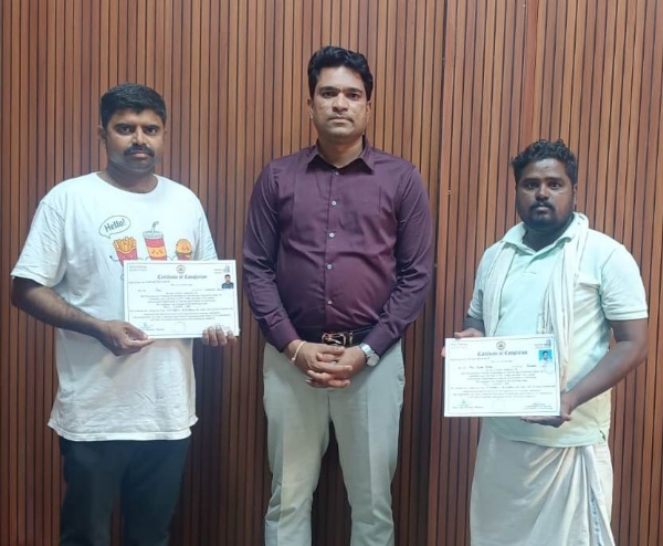 Issuance of certificates to candidates Issuance of certificates to candidates