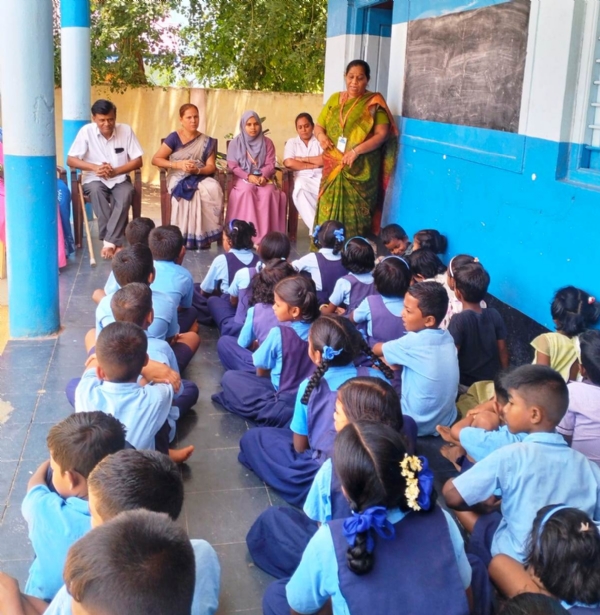 Kuvempu Nagar Government Higher Primary School: Anti-Malaria Month Celebration