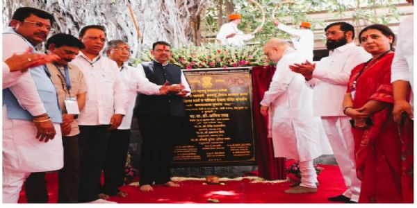 ಕೊಲ್ಹಾಪುರ ಮಹಾಲಕ್ಷ್ಮೀ ದೇವಸ್ಥಾನ ಅಭಿವೃದ್ಧಿ ಕಾಮಗಾರಿಗೆ ಅಮಿತ್ ಶಾ ಚಾಲನೆ