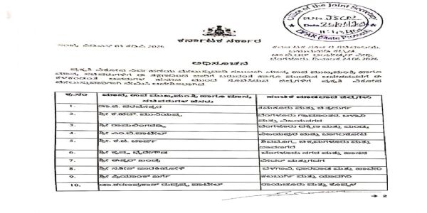 ಸಚಿವ ಎಂ.ಬಿ. ಪಾಟೀಲ್ : ಬಾಗಲಕೋಟೆ–ವಿಜಯಪುರ ಜಿಲ್ಲಾ ಉಸ್ತುವಾರಿ ಹೊಣೆ