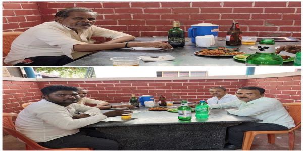 ಕರ್ತವ್ಯದ ವೇಳೆಯಲ್ಲೇ ‘ಎಣ್ಣೆ ಪಾರ್ಟಿ’ ಆರೋಪ ; ಕೆಬಿಜೆಎನ್ಎಲ್ ಸಿಬ್ಬಂದಿ ವಿರುದ್ಧ ಸ್ಥಳೀಯರ ಆಕ್ರೋಶ