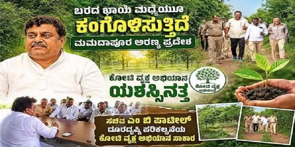 ಪಂಚ ನದಿಗಳ ನಾಡಿನಲ್ಲಿ ಹಸಿರಿನ ಕ್ರಾಂತಿ ; ಕೋಟಿ ವೃಕ್ಷ ಅಭಿಯಾನದಿಂದ ಬದಲಾದ ವಿಜಯಪುರದ ಚಿತ್ರಣ