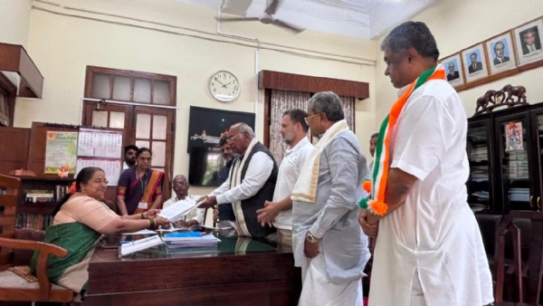 Kharge files nomination for Rajya Sabha Kharge files nomination for Rajya Sabha