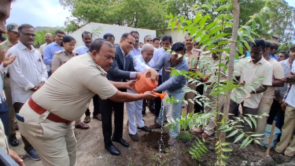 5,000 sapling planting program initiated by DC Nagendra Prasad 5,000 sapling planting program initiated by DC Nagendra Prasad