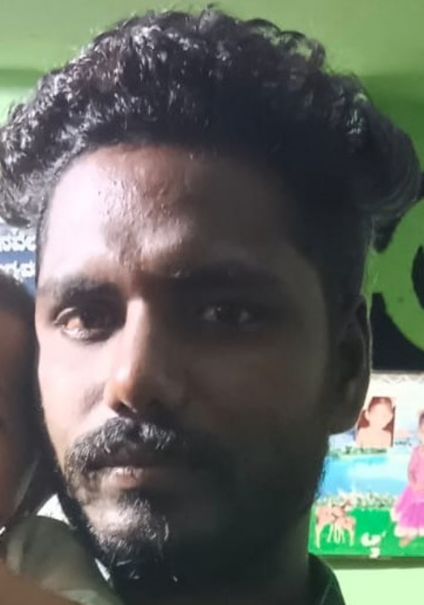 A two-wheeler rider died after a tipper fell down.
