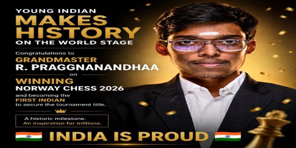 ನಾರ್ವೆ ಚೆಸ್ : ಇತಿಹಾಸ ನಿರ್ಮಿಸಿದ ಪ್ರಜ್ಞಾನಂದ