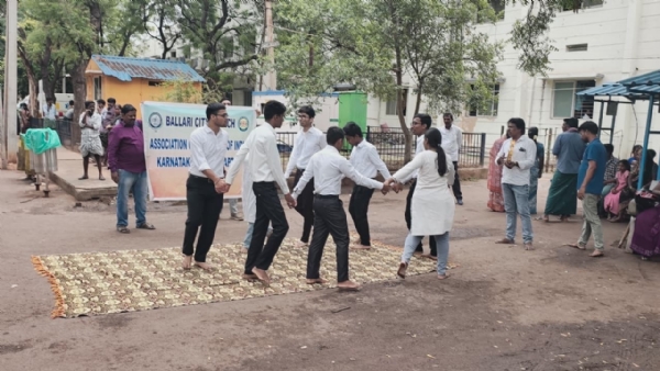 Bellary: Street play performance