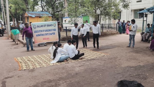 Bellary: Street play performance