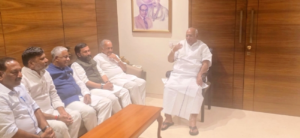 Leaders who met AICC President Mallikarjun Kharge