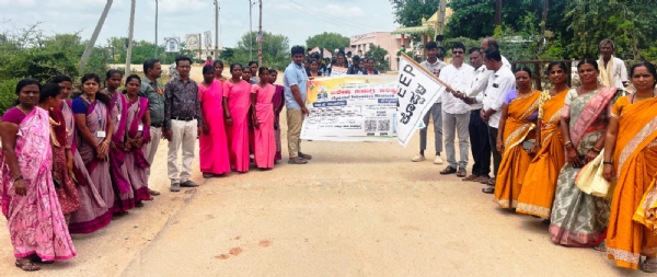 ಮತದಾರರ ಪಟ್ಟಿ ವಿಶೇಷ ಸಮಗ್ರ ಪರಿಷ್ಕರಣೆ: ಹಲಗೇರಿ ವಿದ್ಯಾರ್ಥಿಗಳಿಂದ ಜಾಗೃತಿ ಜಾಥಾ