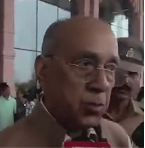 ರಾಮಮಂದಿರ ನಿರ್ಮಾಣ ಸಮಿತಿಯ ಅಧ್ಯಕ್ಷ ನೃಪೇಂದ್ರ ಮಿಶ್ರಾ