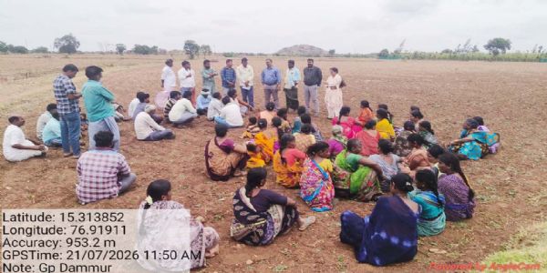 ಕುರುಗೋಡು : ವಿಬಿ-ಜಿ ರಾಮ್-ಜಿ ಕಾಮಗಾರಿಗಳ ಪರಿಶೀಲನೆ