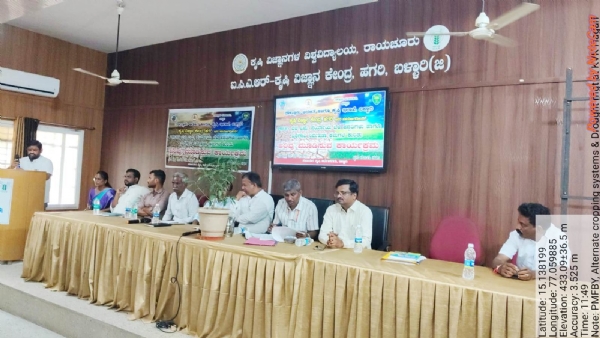 Farmers should get crop insurance without fail: S.N. Manjunath advises