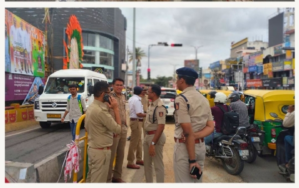 ಮಾರತ್ಹಳ್ಳಿ ಜಂಕ್ಷನ್ನಲ್ಲಿ ಸಂಚಾರ ದಟ್ಟಣೆ ನಿಯಂತ್ರಣಕ್ಕೆ ಅಧಿಕಾರಿಗಳ ಜಂಟಿ ಸ್ಥಳ ಪರಿಶೀಲನೆ