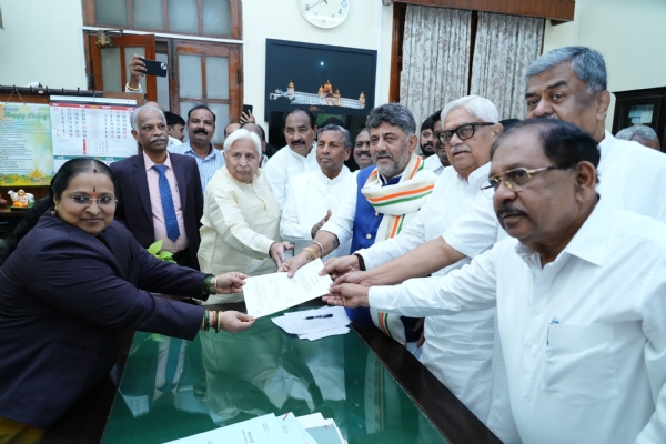 G.S. Patil files nomination