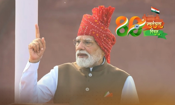 प्रधानमंत्री मोदी राष्ट्र के नाम संबोधन करते हुए
