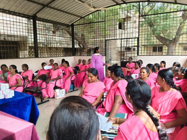 Kurugod: Distribution of sanitary menstrual cups and awareness