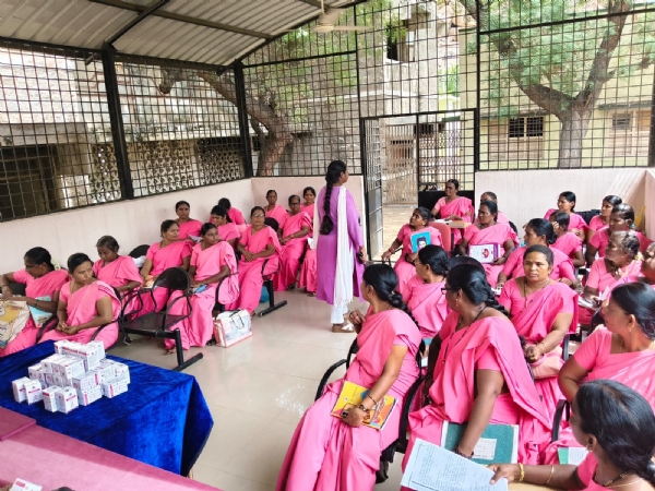 Kurugod: Distribution of sanitary menstrual cups and awareness