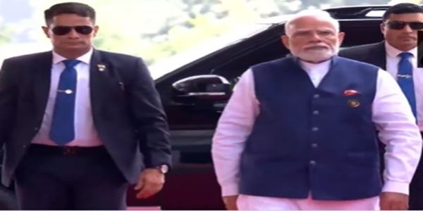 ಬ್ರಿಕ್ಸ್ ಶೃಂಗಸಭೆಯ ಎರಡನೇ ದಿನ: ಭಾರತ ಮಂಟಪಕ್ಕೆ ಪ್ರಧಾನಿ ಮೋದಿ ಆಗಮನ