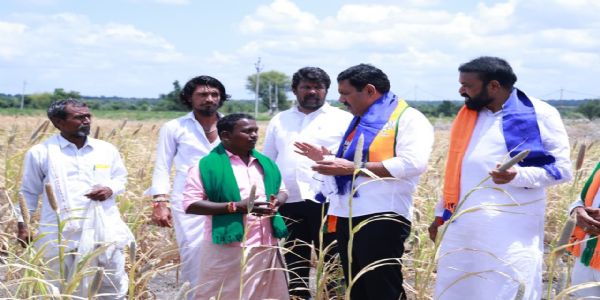 ರೈತರ ನ್ಯಾಯಕ್ಕಾಗಿ ನಮ್ಮ ನಡಿಗೆ: ವಿಜಯೇಂದ್ರ