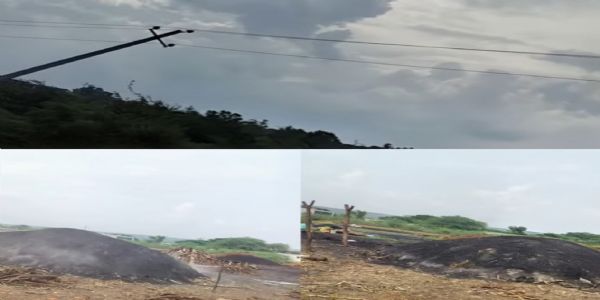 ಗ್ರಾಮದ ಮಧ್ಯಭಾಗದಲ್ಲೇ ಕಟ್ಟಿಗೆ ಆಧಾರಿತ ಇದ್ದಲಿ ಘಟಕಗಳು:ವಾಯುಮಾಲಿನ್ಯದಿಂದ ಜನರ ಆರೋಗ್ಯಕ್ಕೆ ಆತಂಕ