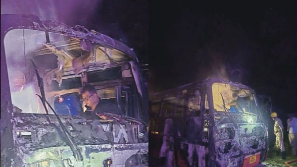majestic-railway-station-fire-empty-coach-burnt
