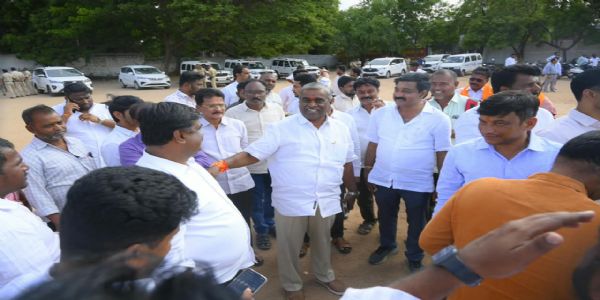 ಬಿಜೆಪಿ ಪಾದಯಾತ್ರೆ ಸಮಾರೋಪಕ್ಕೆ ವೇದಿಕೆ ಸಿದ್ದತೆ